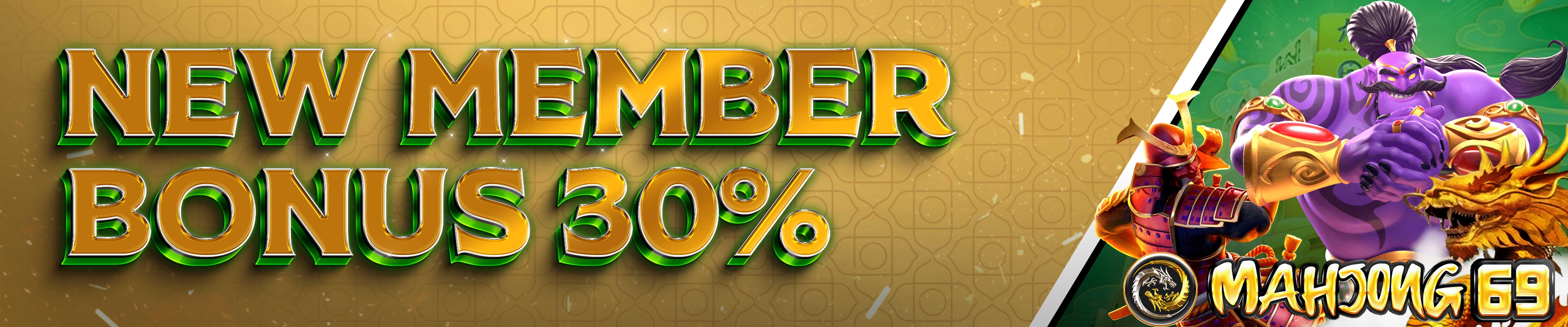 WELCOME NEW MEMBER PLAYER 30%